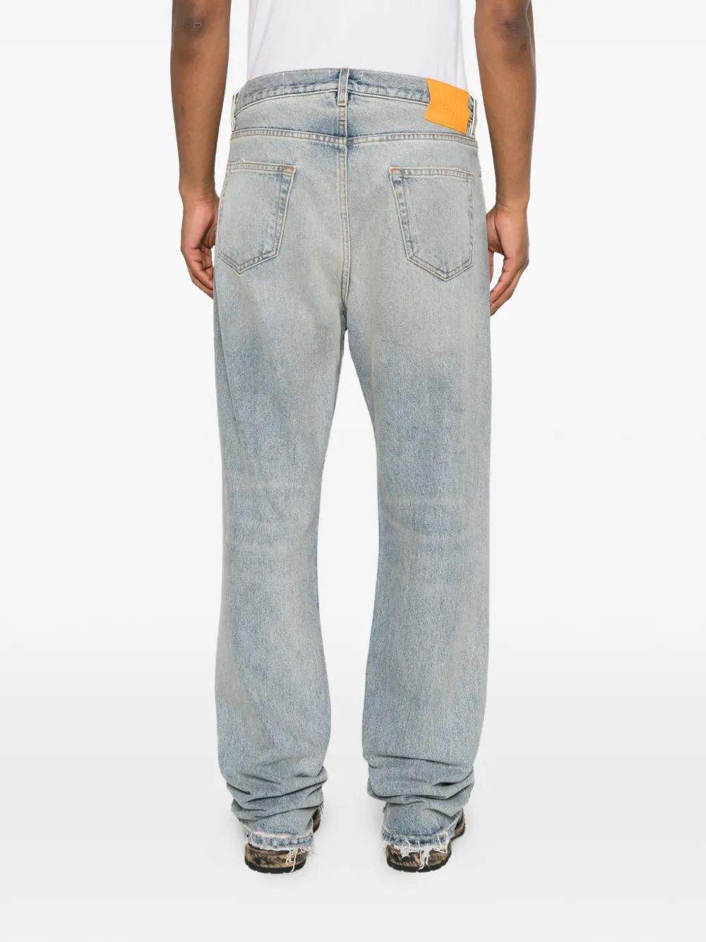 GALLERY DEPT. Gerafelde jeans met riemlus Blauw