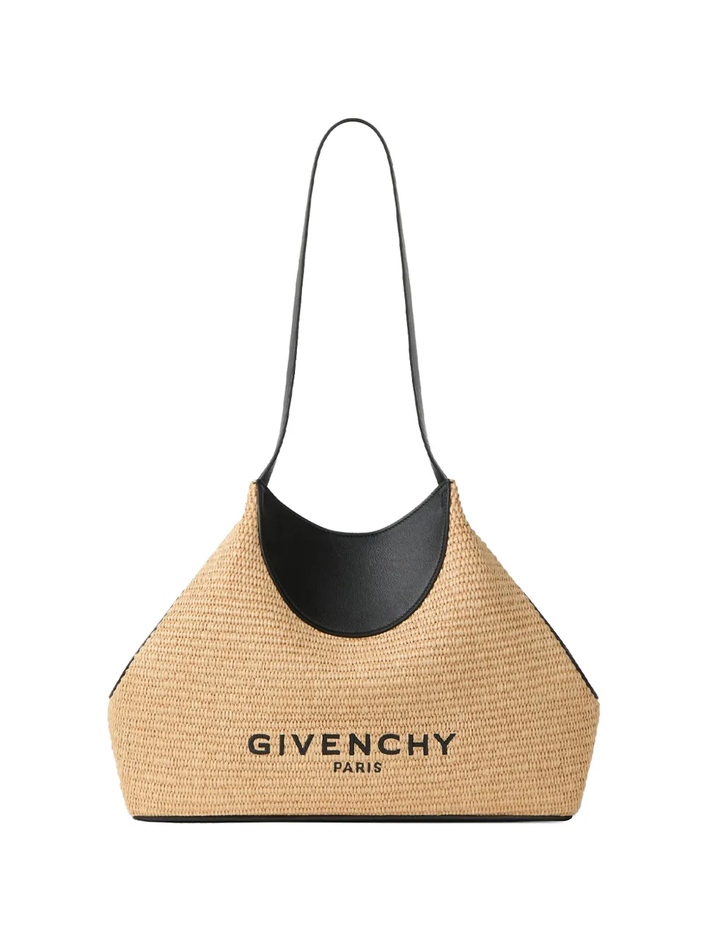 Givenchy small Facet logo-print woven shoulder bag - Marrone