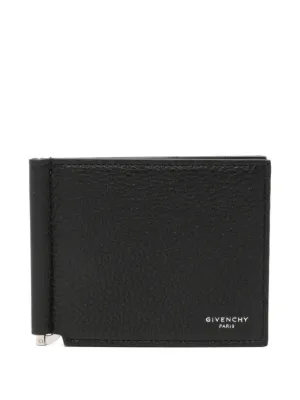 Valentino Garavani Vロゴ レザー マネークリップ 財布 | ブラック