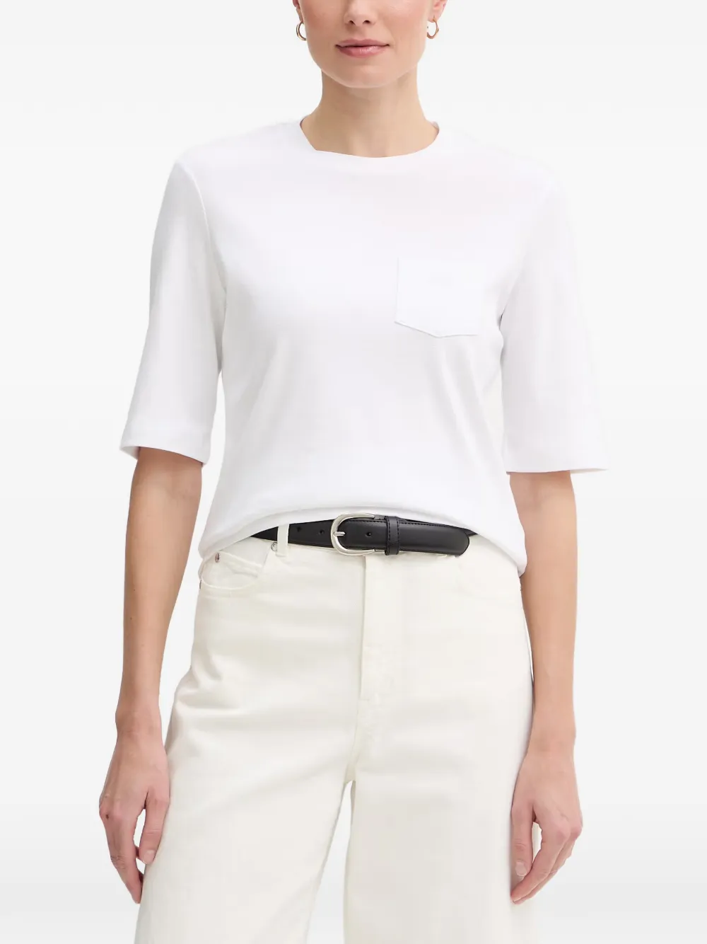 Joop! Tonja logo-embellished pocket T-shirt - Bianco