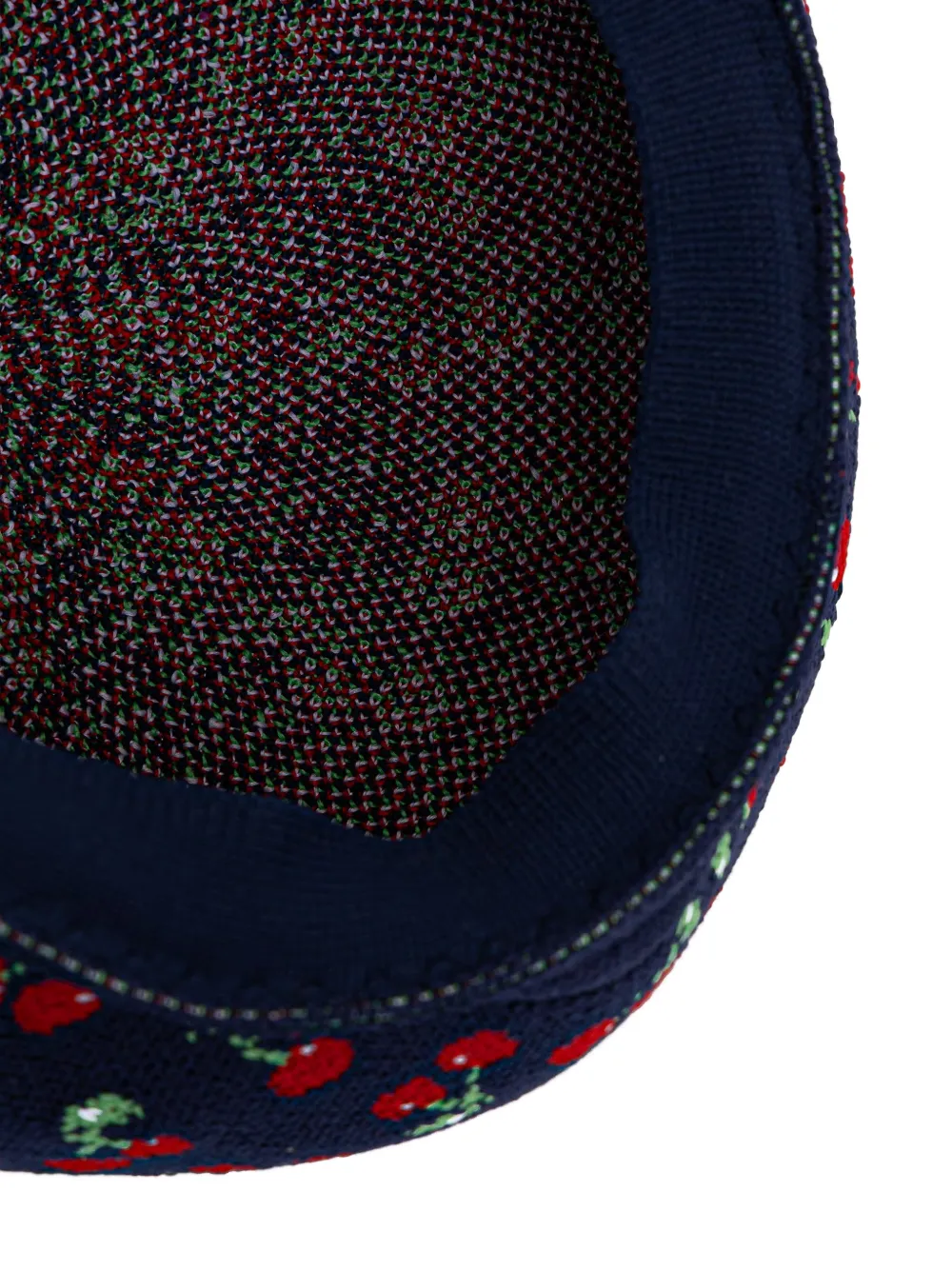 Kangol Tropic baret met kersenpatroon Blauw