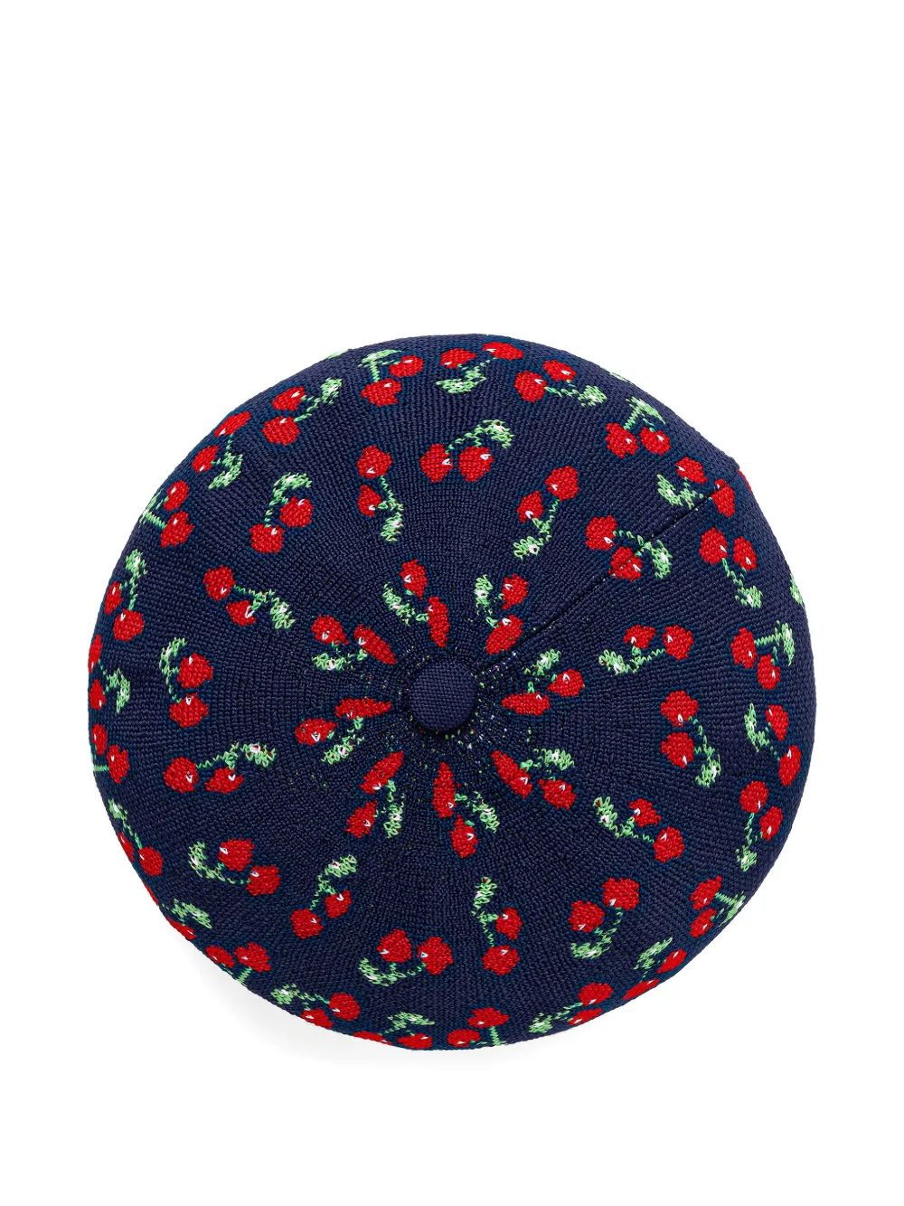 Kangol Tropic baret met kersenpatroon Blauw