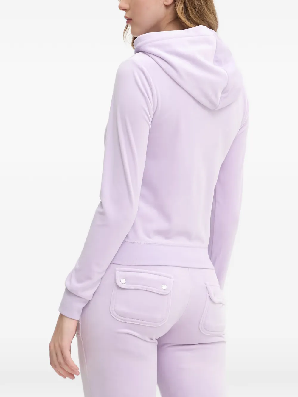 Juicy Couture Hoodie met geborduurd logo Paars