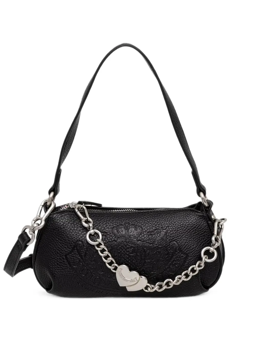 Juicy Couture logo-embossed heart-pendant shoulder bag - Nero