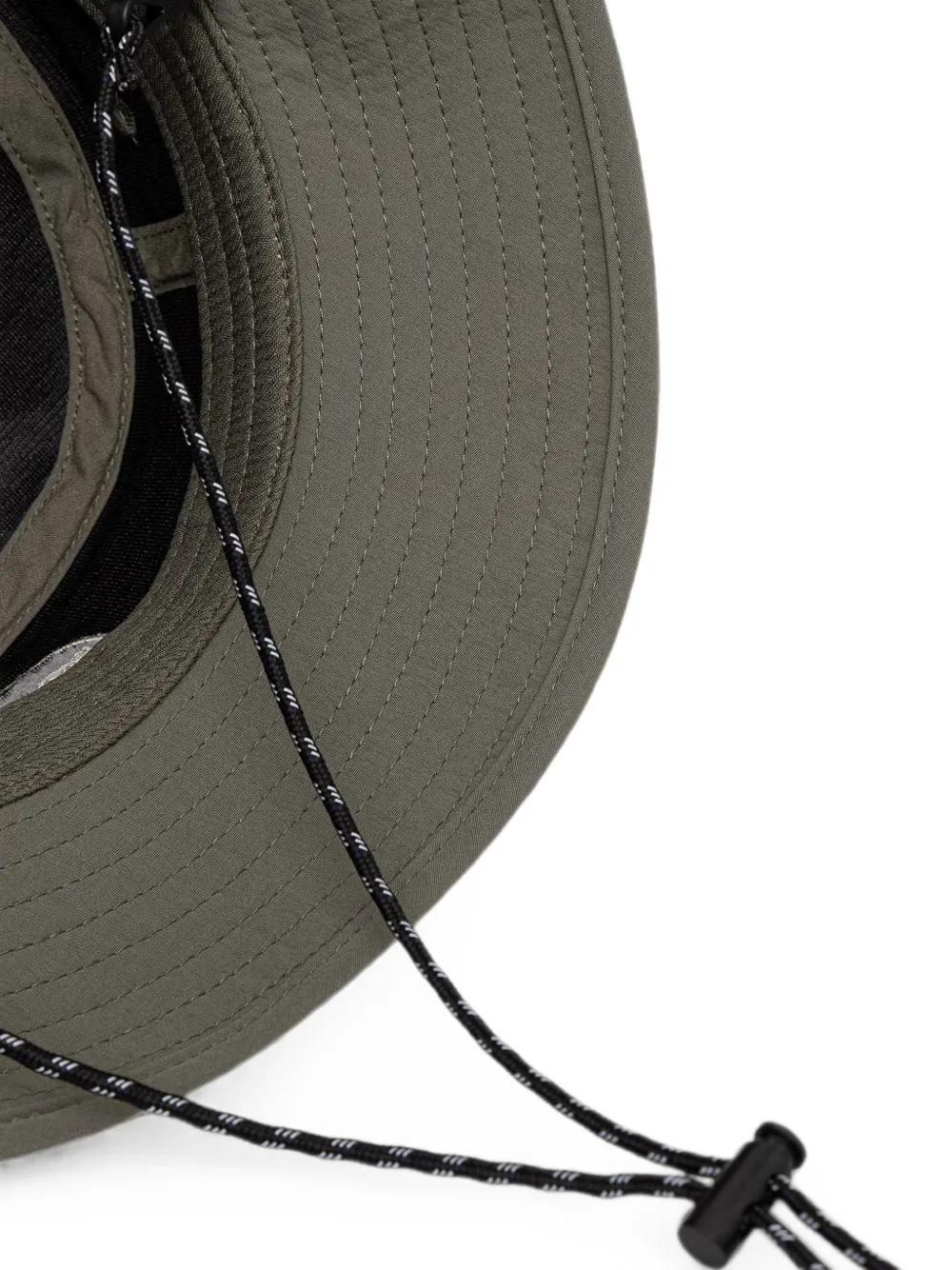 Kangol Vissershoed met kinbandje en logo-patch Groen
