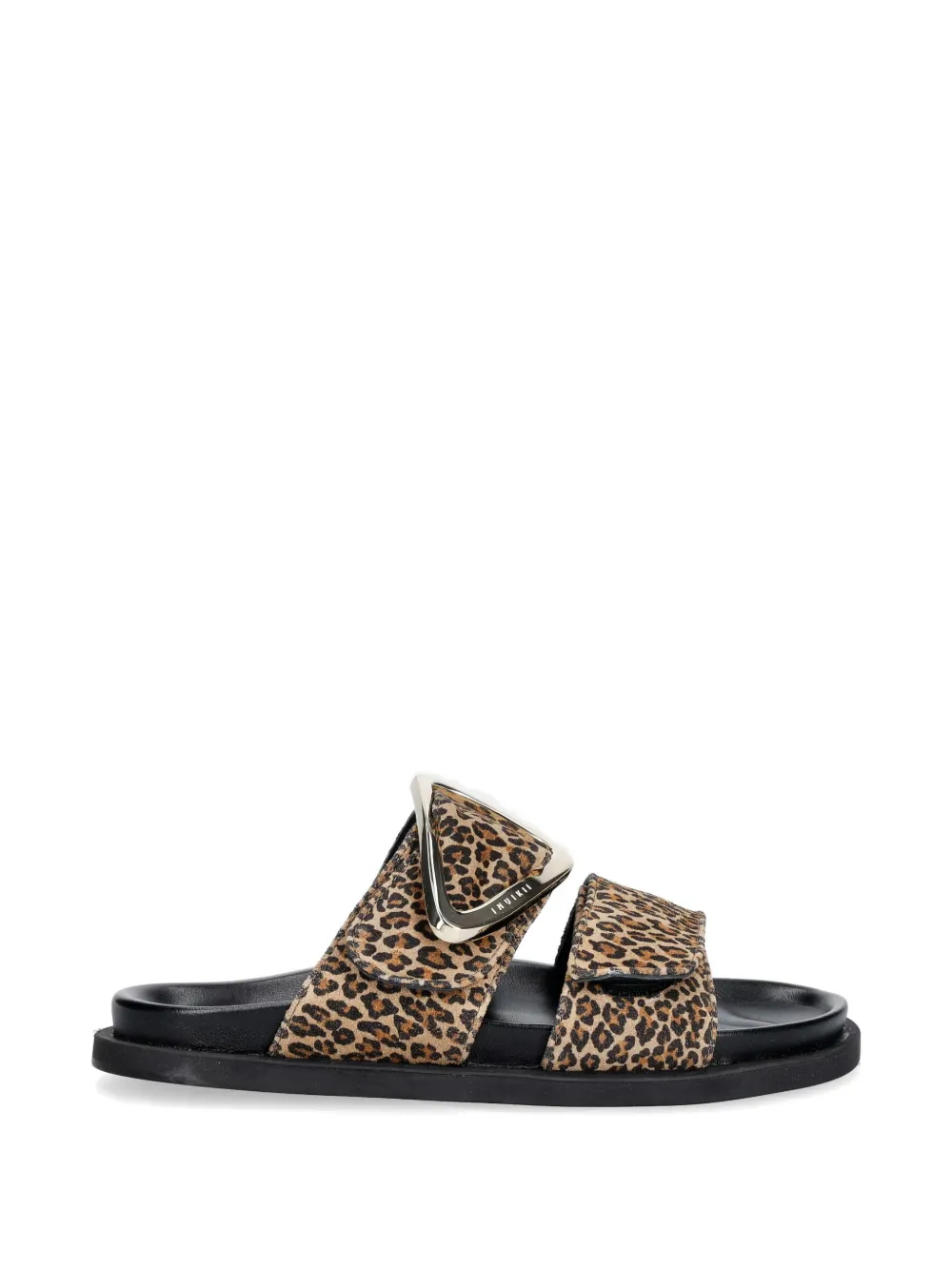 Inuikii Dreamer Buckle leopard-print sandals Bruin
