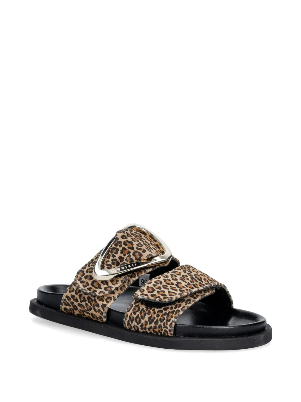 Inuikii Dreamer Buckle leopard-print sandals Bruin