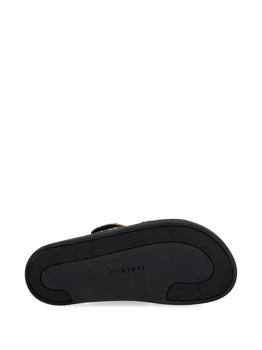 Inuikii Dreamer Buckle leopard-print sandals Bruin