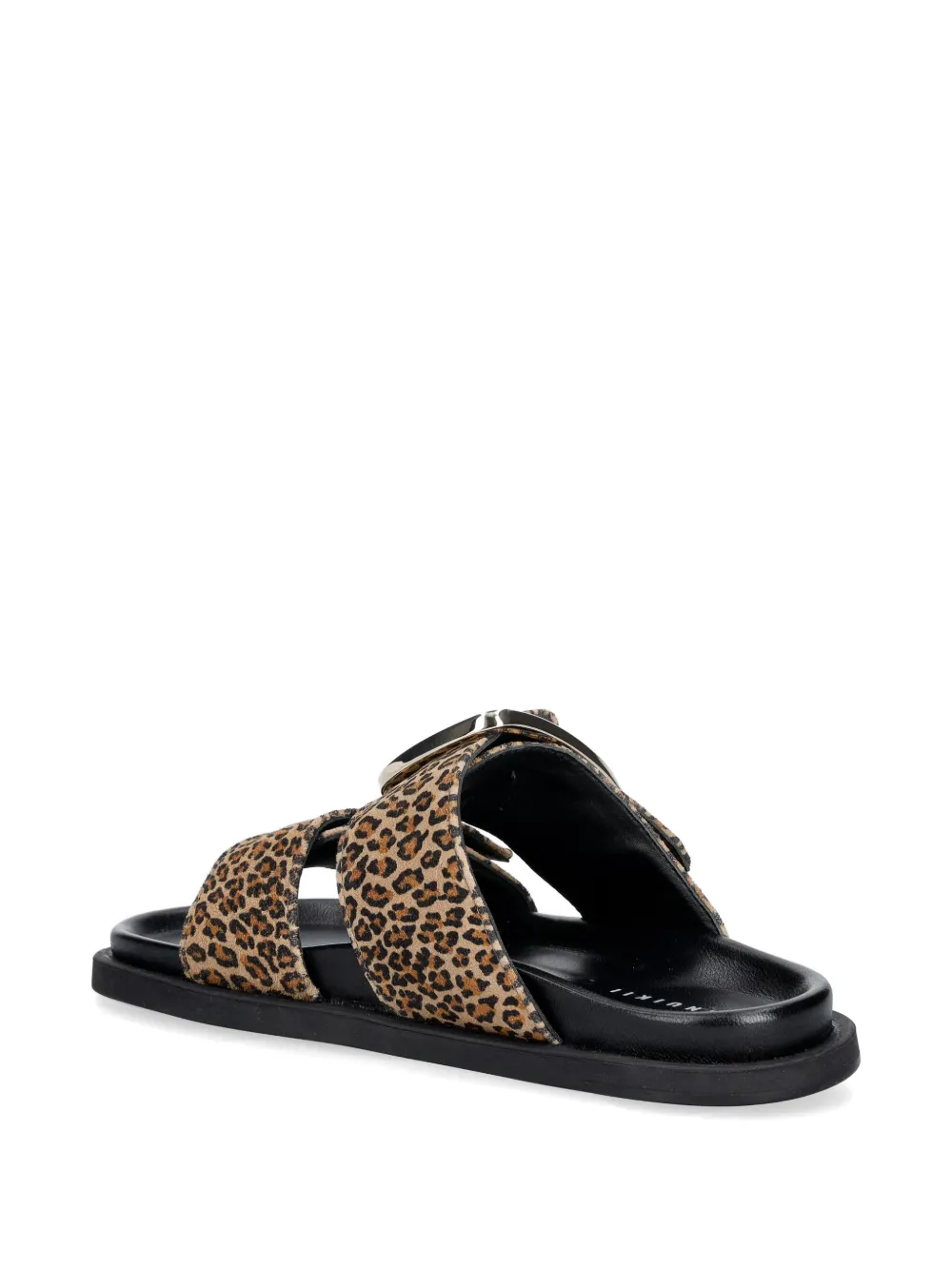 Inuikii Dreamer Buckle leopard-print sandals Bruin