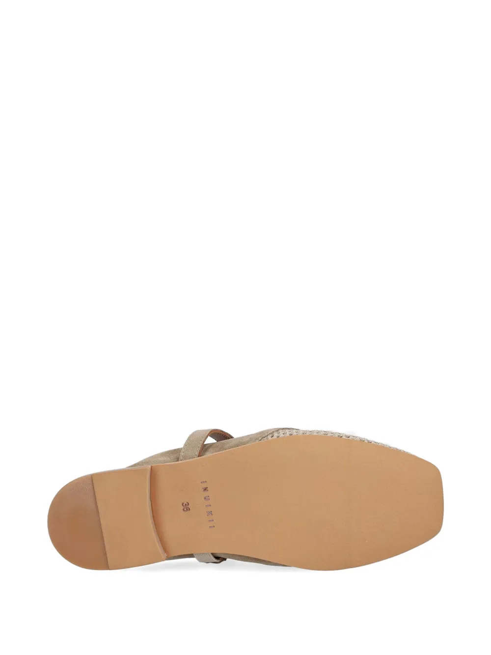 Inuikii Lazy NY crochet-knit-detail mules Beige