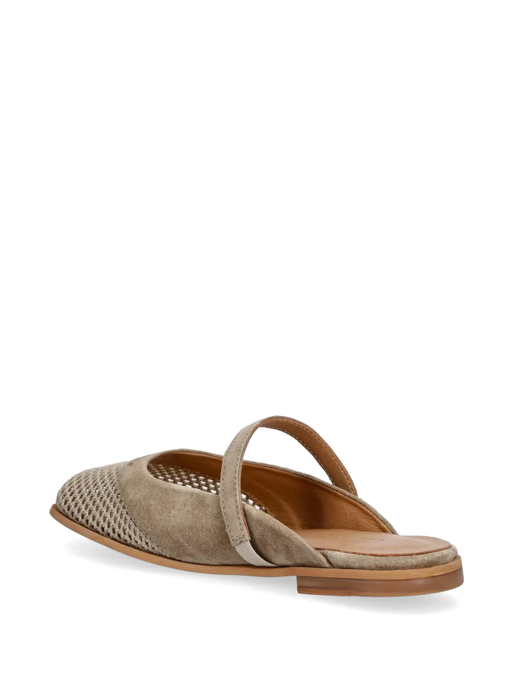 Inuikii Lazy NY crochet-knit-detail mules Beige