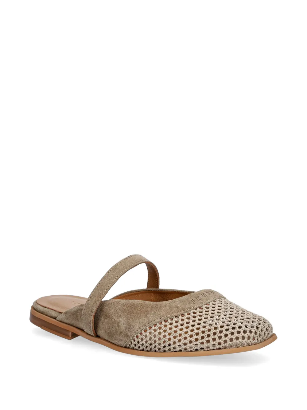 Inuikii Lazy NY crochet-knit-detail mules Beige