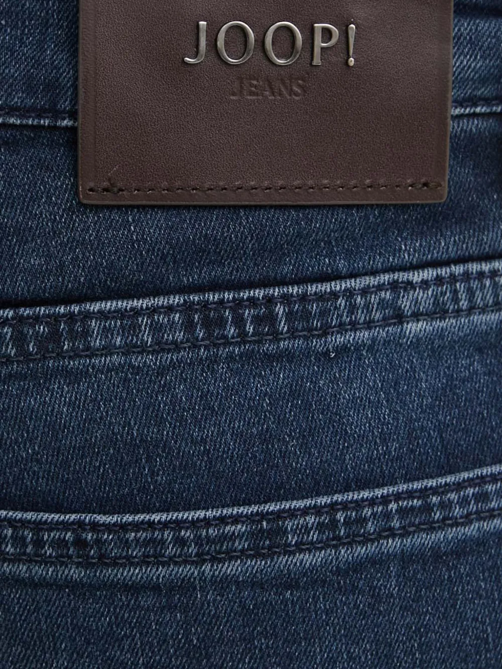 Joop! Mitch jeans met logo-patch Blauw