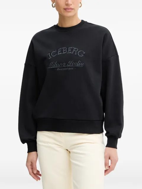 Iceberg logo-embroidered sweatshirt
