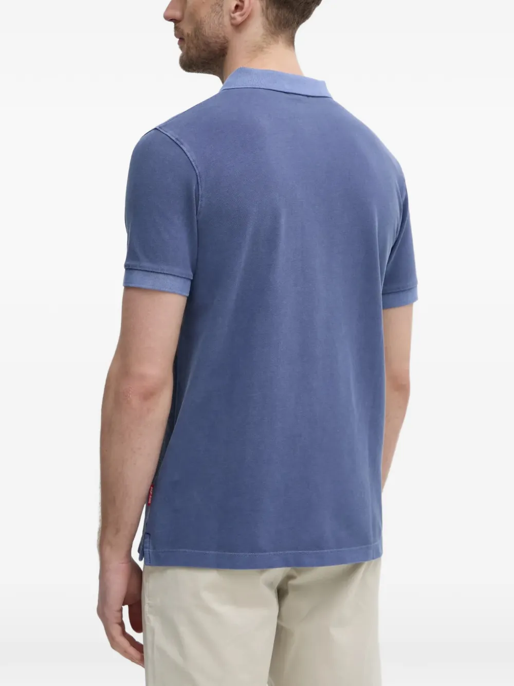Joop! Ambrosian poloshirt met geborduurd logo Blauw