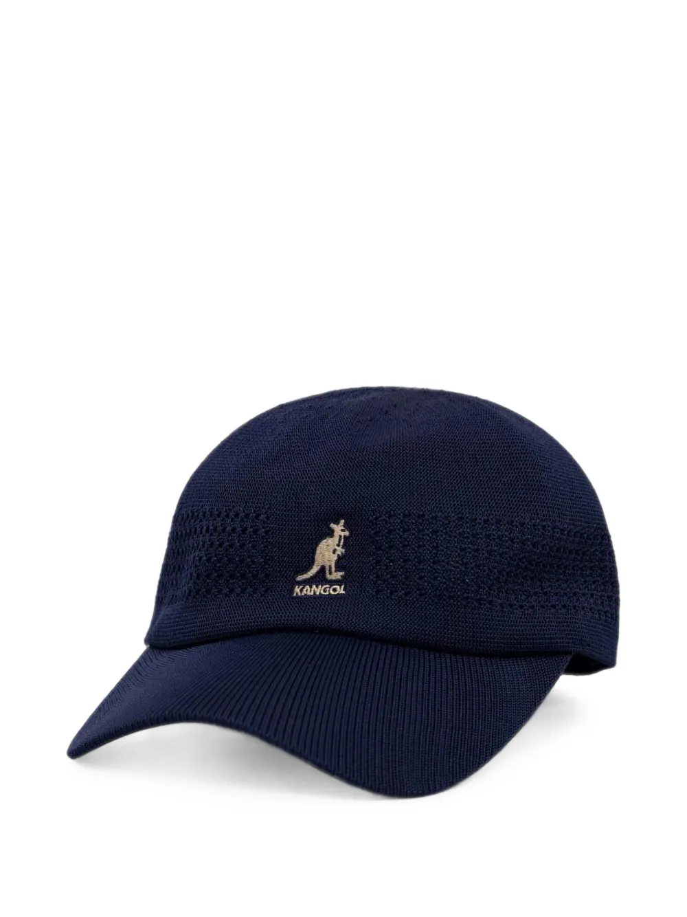 Kangol Logo-embroidered Mesh-knit Baseball Cap In Blue