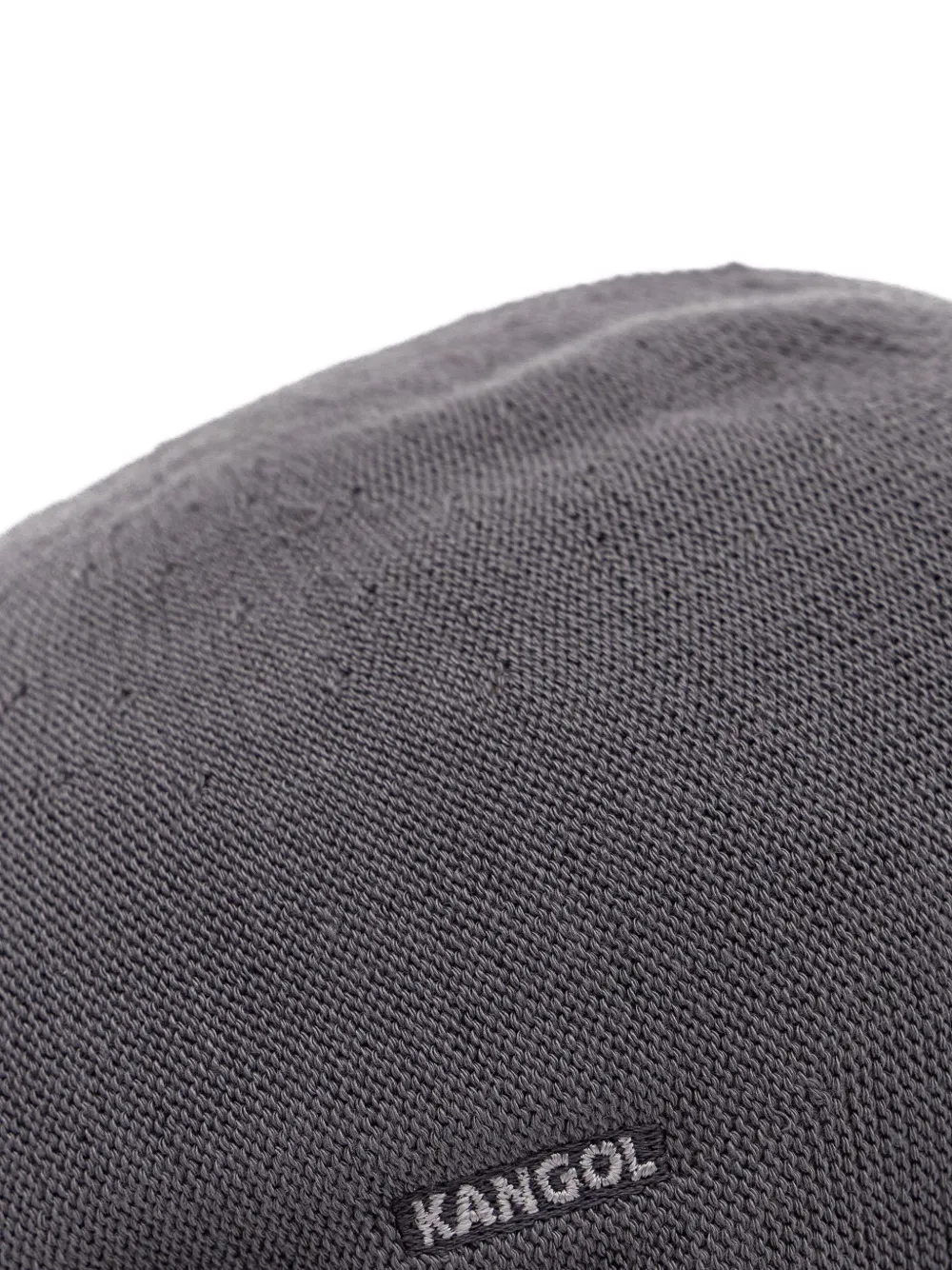 Kangol Bamboo 507 platte pet met geborduurd logo Grijs
