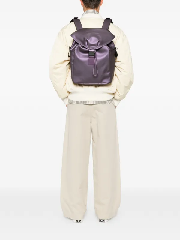 rains backpack lilac Rains Buckle-fastening Drawstring Backpack