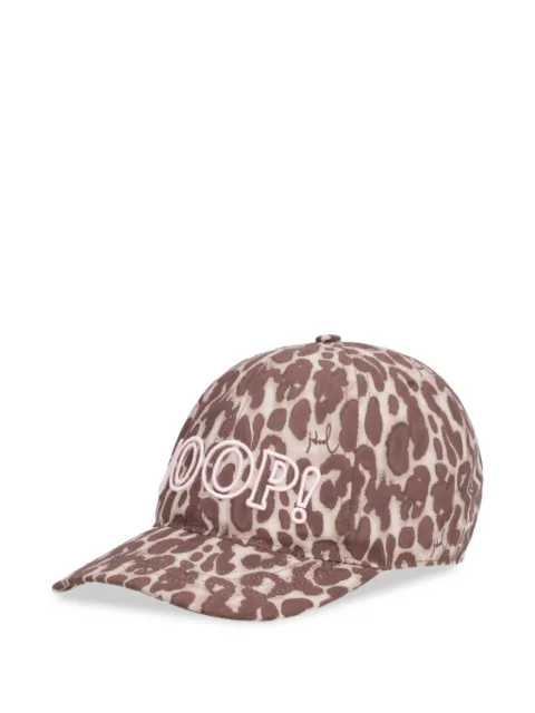 Joop! Anahi leopard-print logo-embroidered cap
