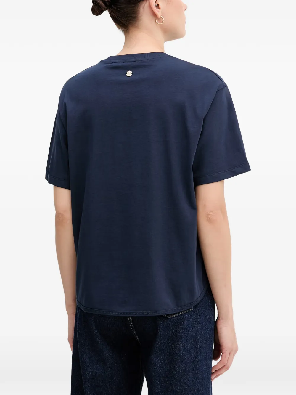 Joop! T-shirt met logoplakkaat Blauw