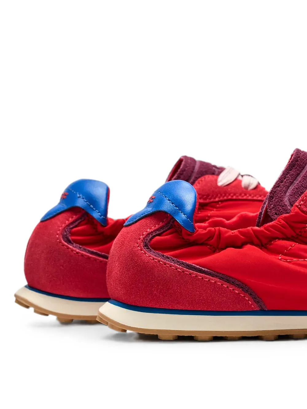 Hoff Bridge Dopamine panelled suede-trimmed sneakers Rood