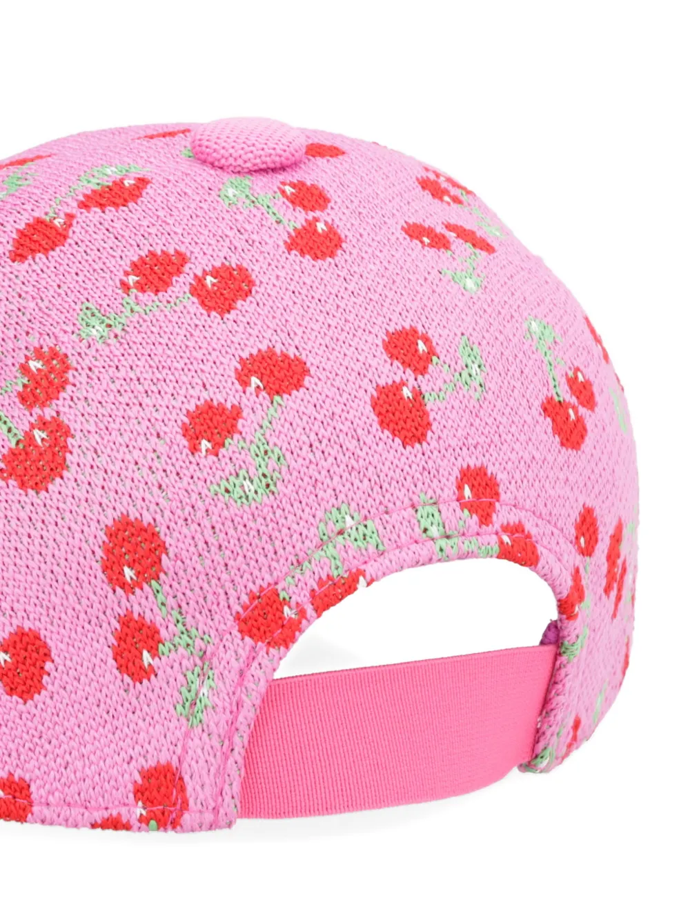 Kangol Pet met geborduurd logo en kersenprint Roze