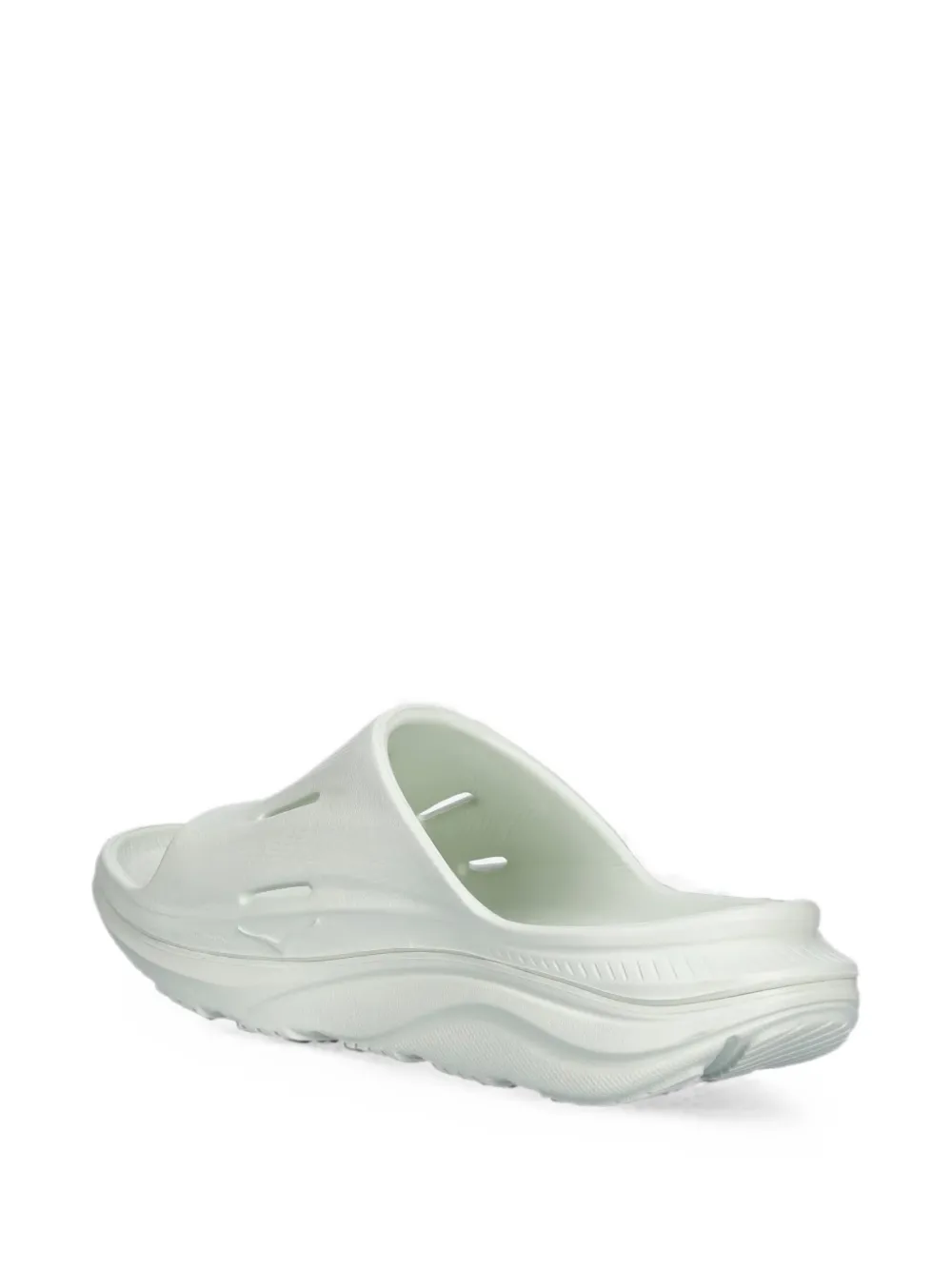 HOKA Ora Recovery 3 logo-embossed cut-out slides Wit