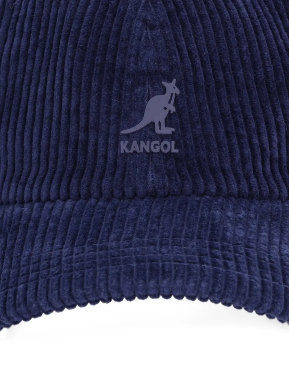 Kangol Cozy corduroy fleece-trimmed baseball cap Blauw