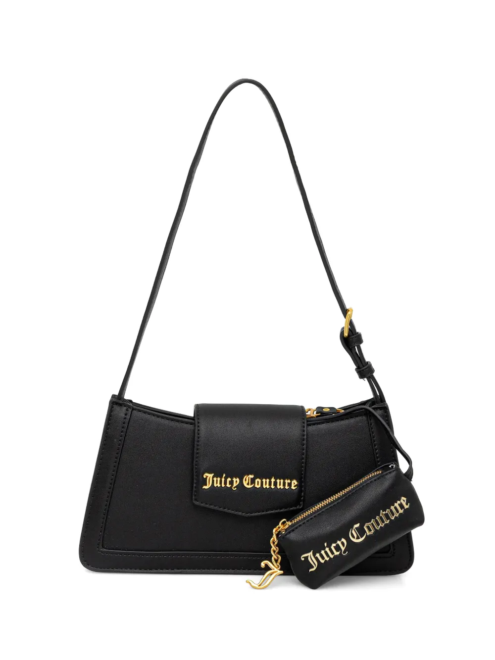 Juicy Couture Lily logo-plaque pouch-detail shoulder bag - Nero