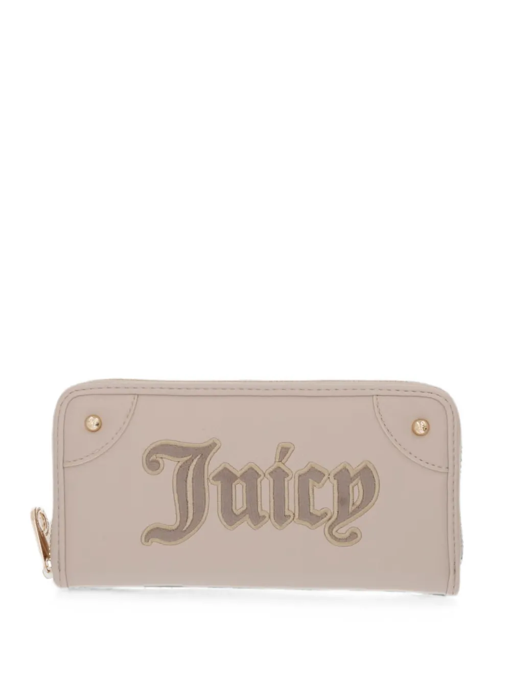 Juicy Couture Candy logo-patch zip-around wallet - Toni neutri