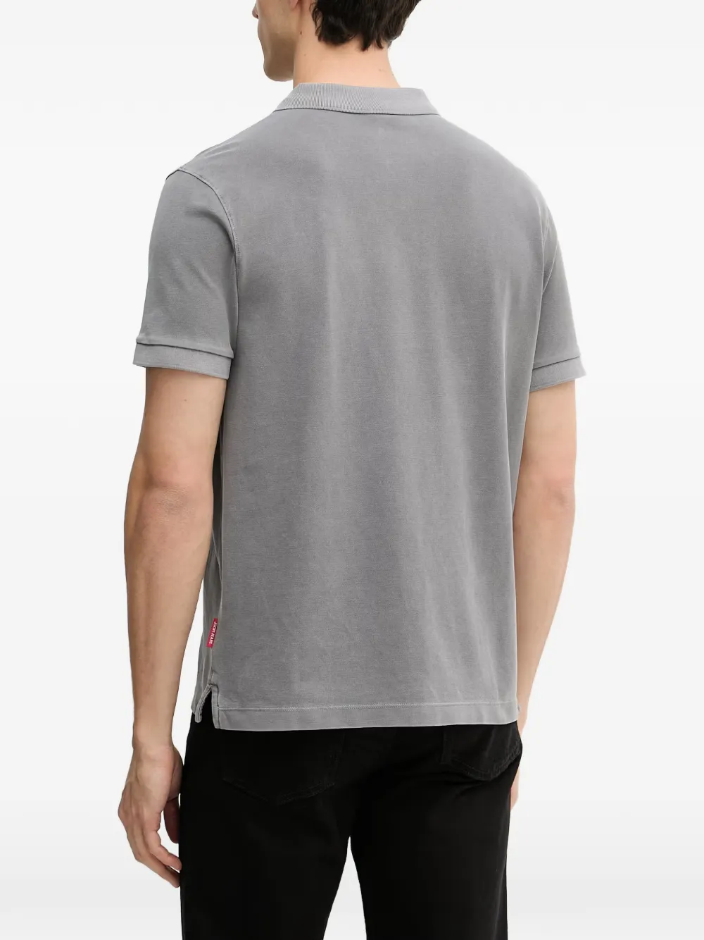 Joop! Ambrosian poloshirt met geborduurd logo Grijs