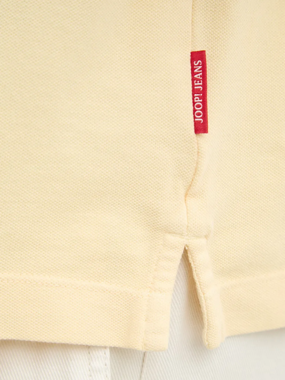 Joop! Ambrosian poloshirt met geborduurd logo Geel