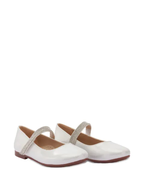 La Perla Kids rhinestone-strap ballet flats