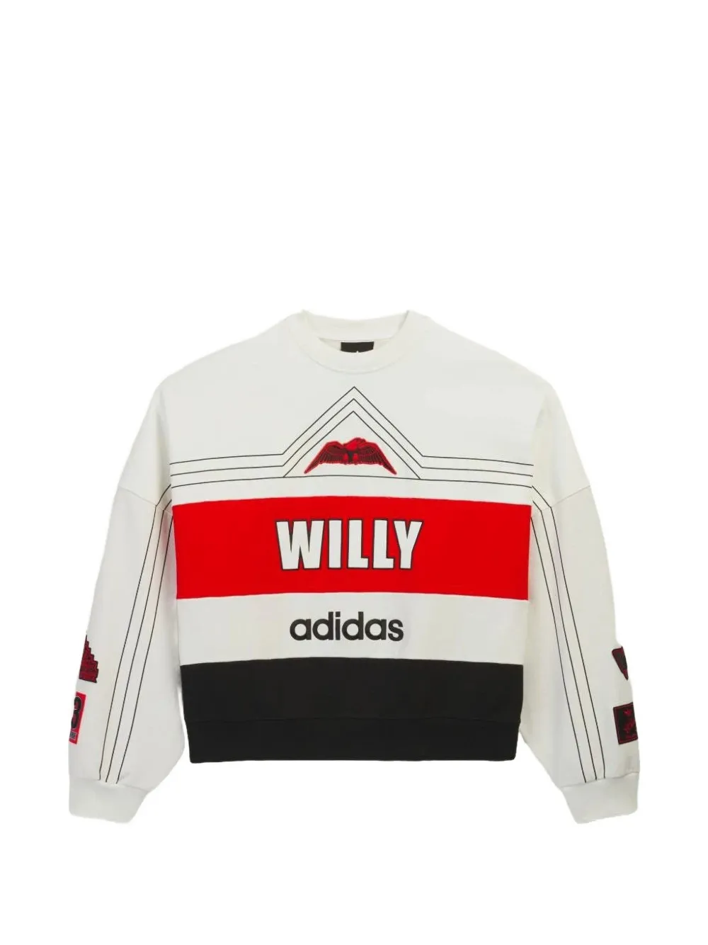 adidas x Willy Chavarria logo-print sweater - Bianco