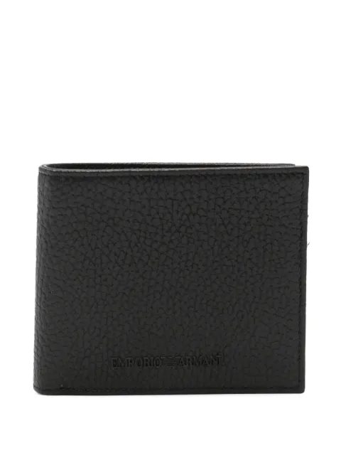 Emporio Armani cartera con logo en relieve