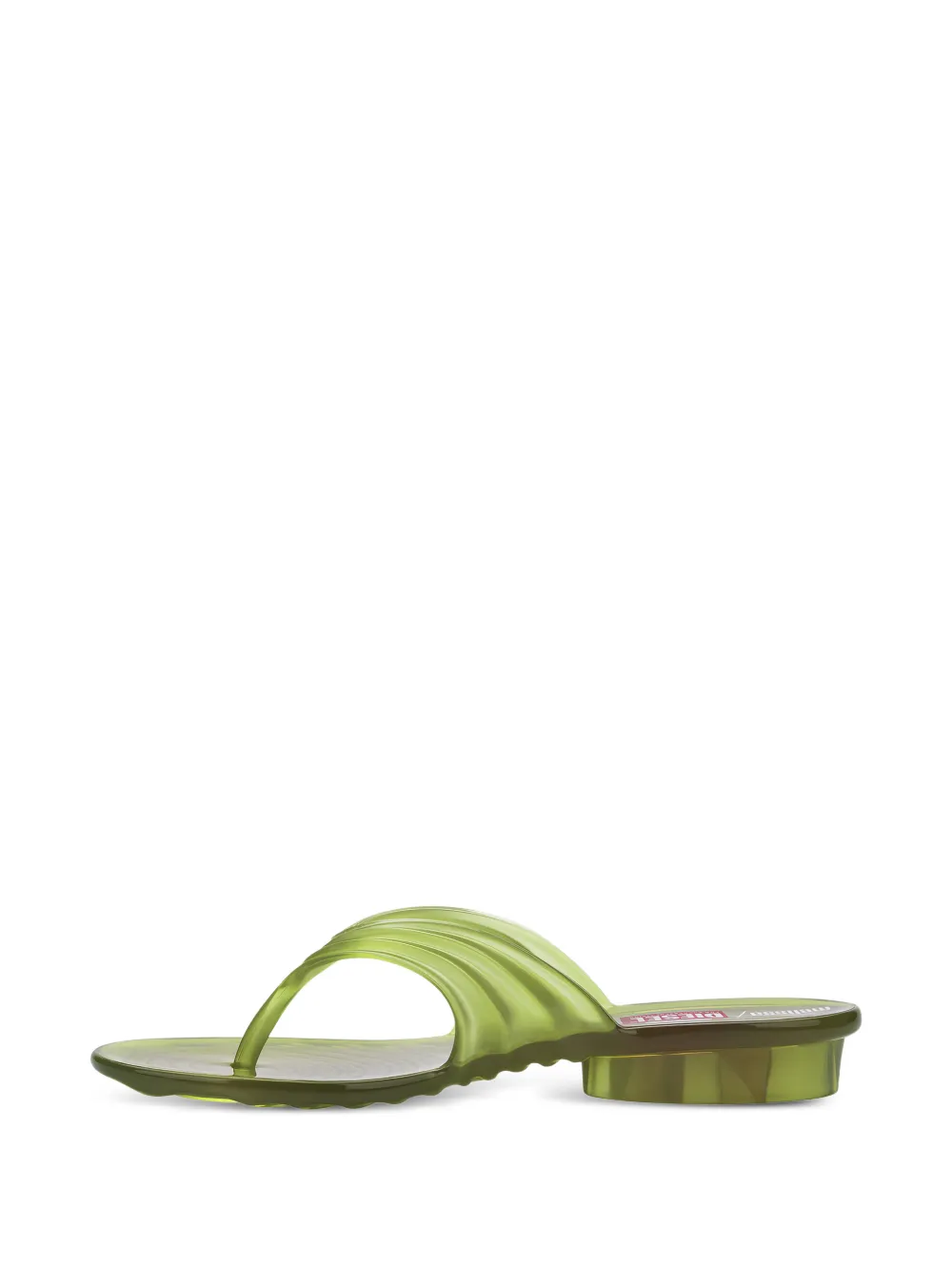 Melissa x Diesel Quantum ribbed flip-flops Geel