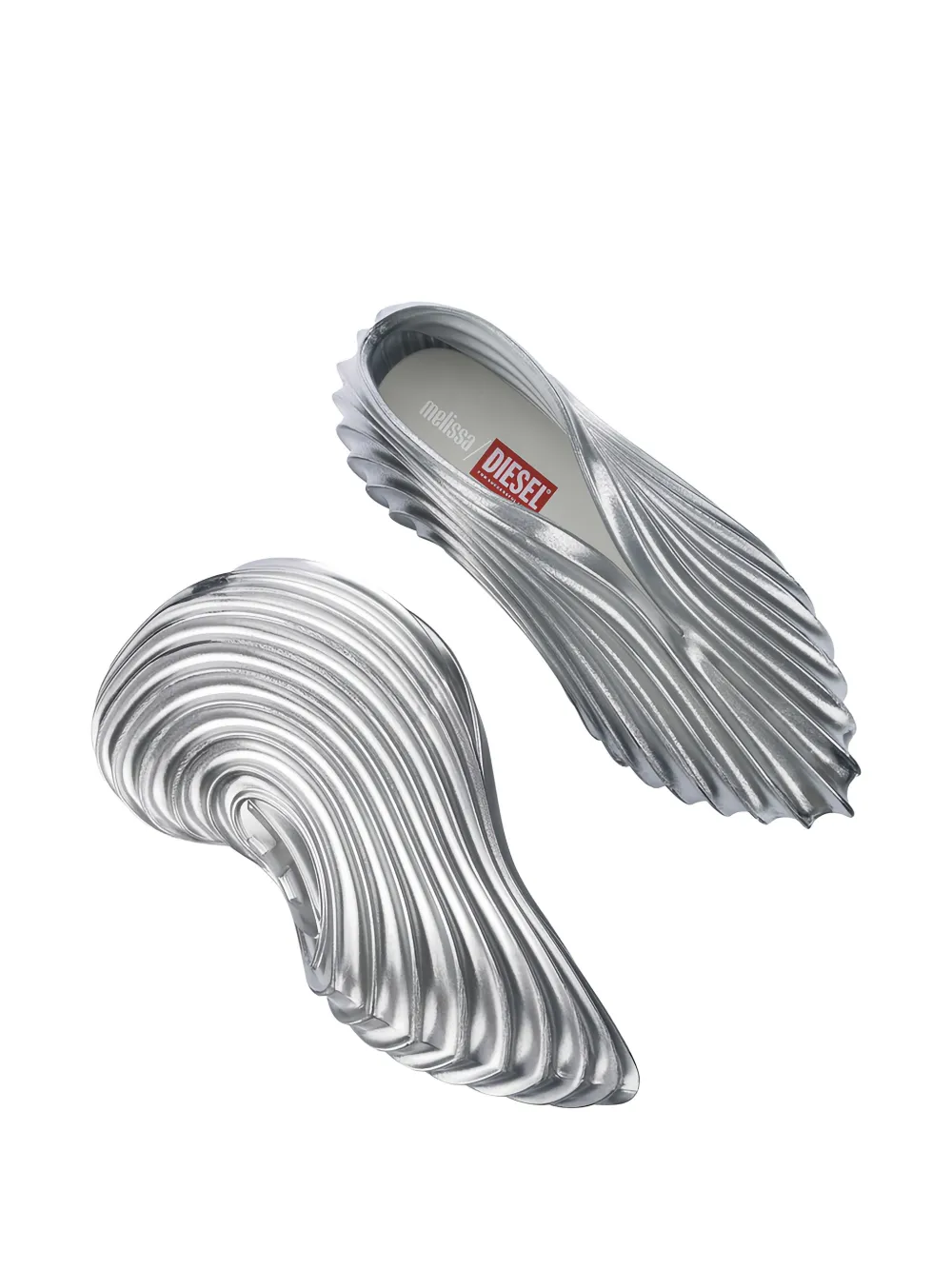 Melissa x Diesel Quantum ribbed sneakers Grijs