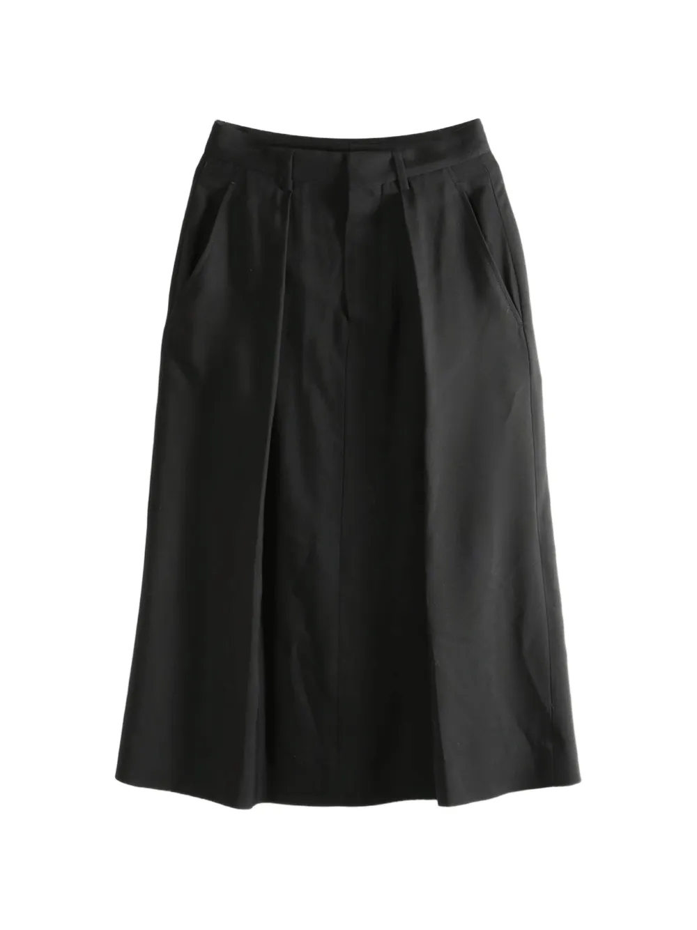 Ann Demeulemeester Yura pleated-front skirt - Nero