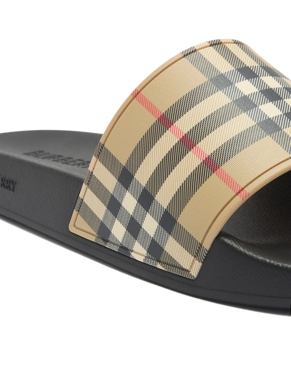 Burberry check-print slides Beige