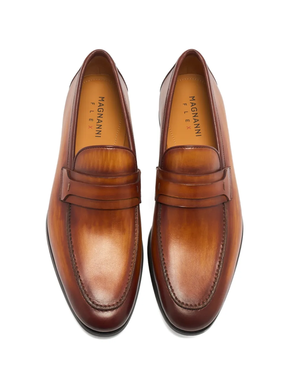 Magnanni leather penny loafers Bruin