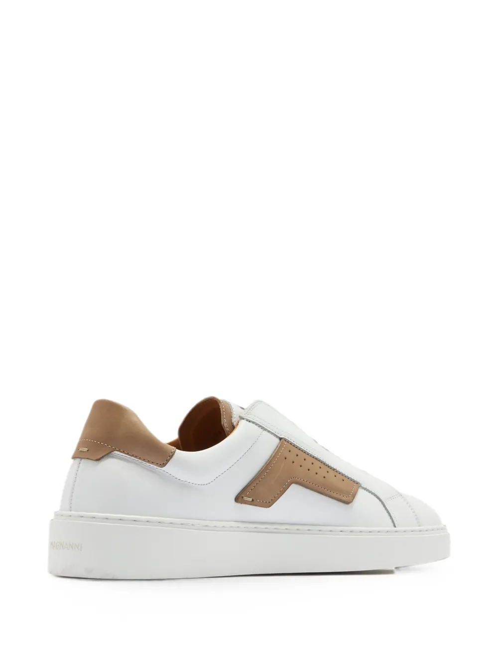 Magnanni perforated panelled sneakers Wit