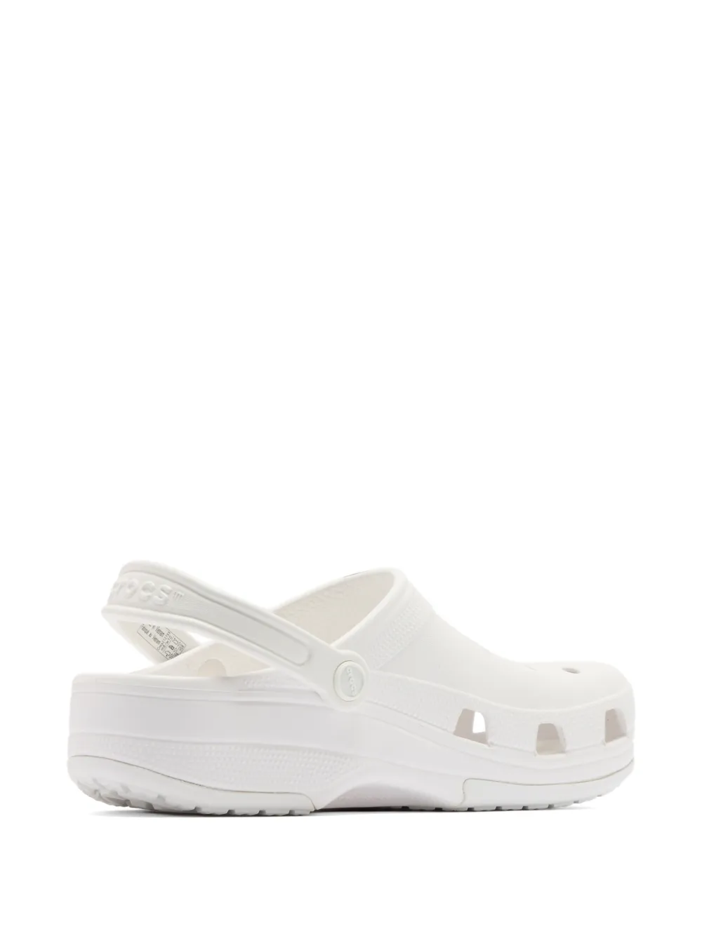 Crocs Geperforeerde slingback muiltjes Wit