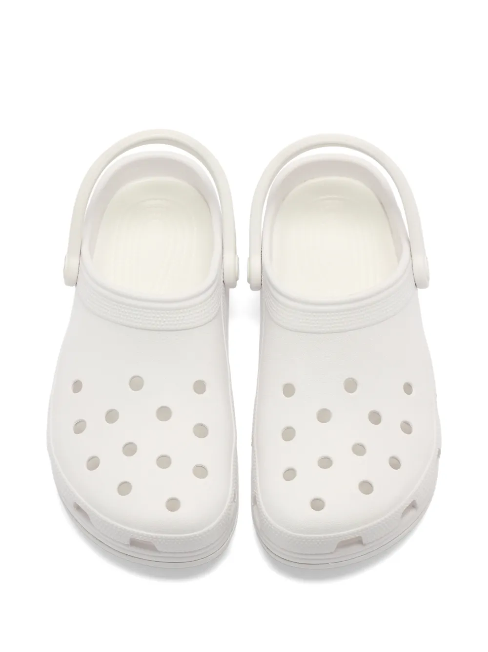 Crocs Geperforeerde slingback muiltjes Wit