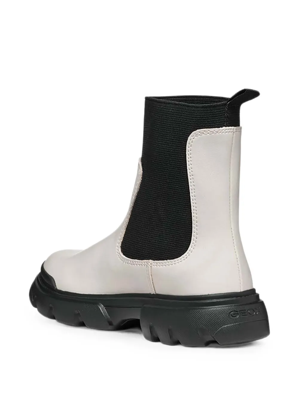 Geox Kids Junette elasticated-side panel ankle boots Wit