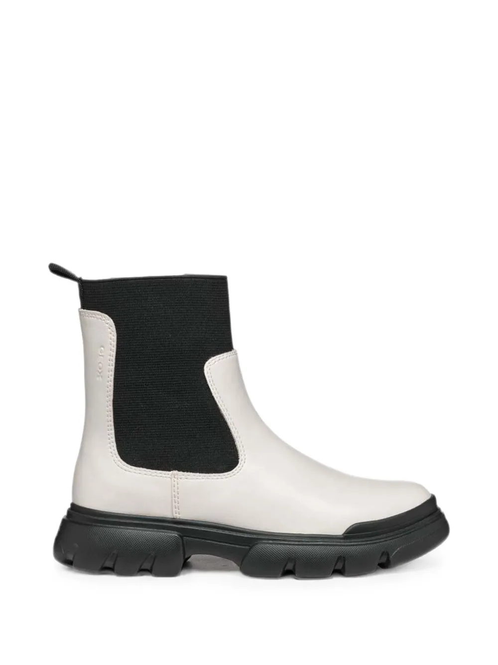 Geox Kids Junette elasticated-side panel ankle boots Wit