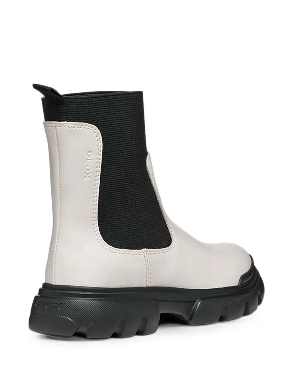 Geox Kids Junette elasticated-side panel ankle boots Wit