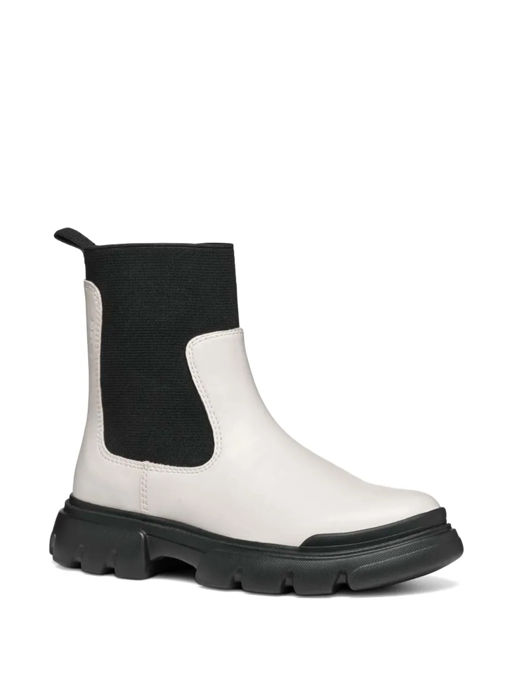 Geox Kids Junette elasticated-side panel ankle boots Wit