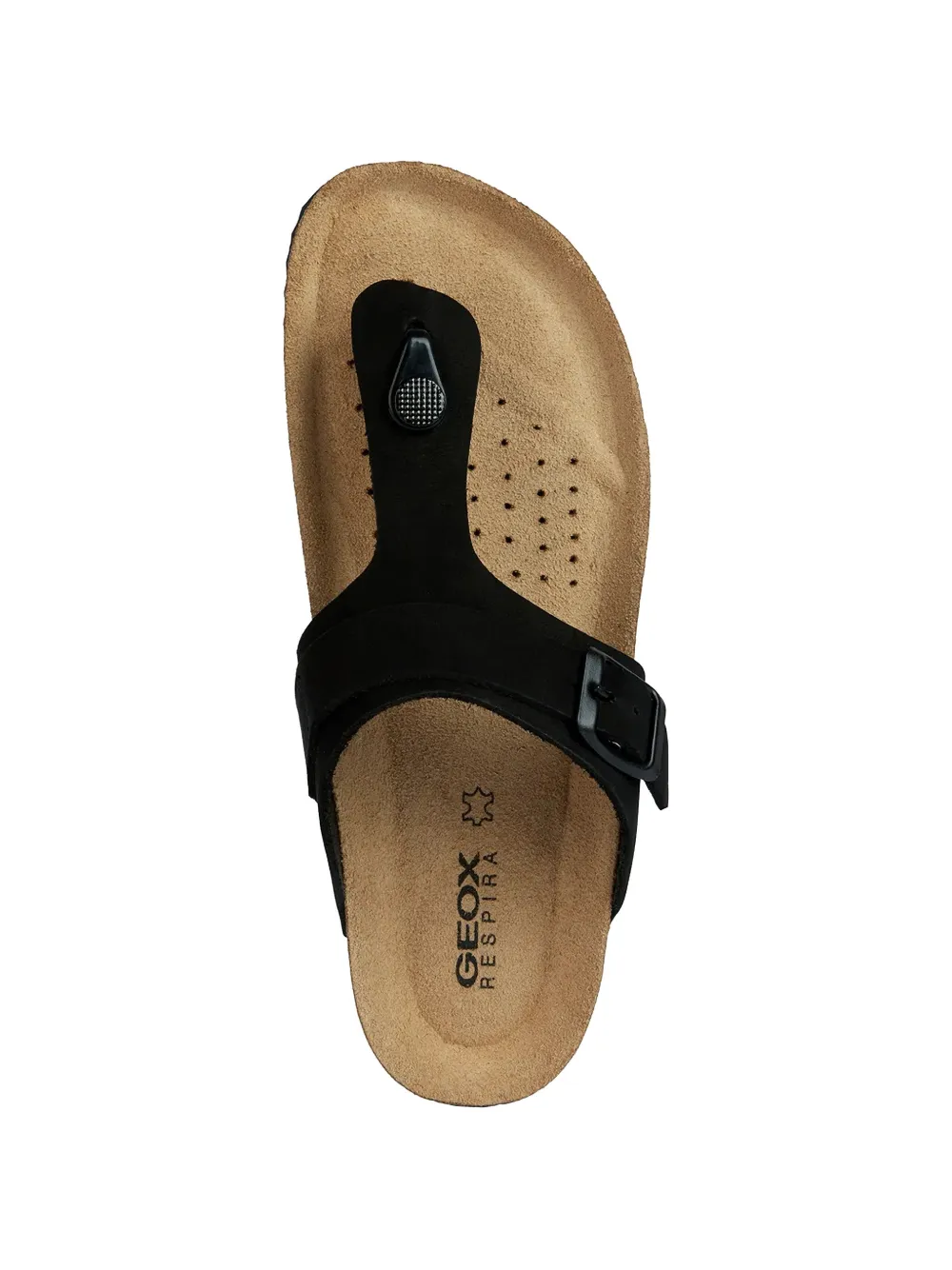 Geox buckle-fastening flip-flops Zwart