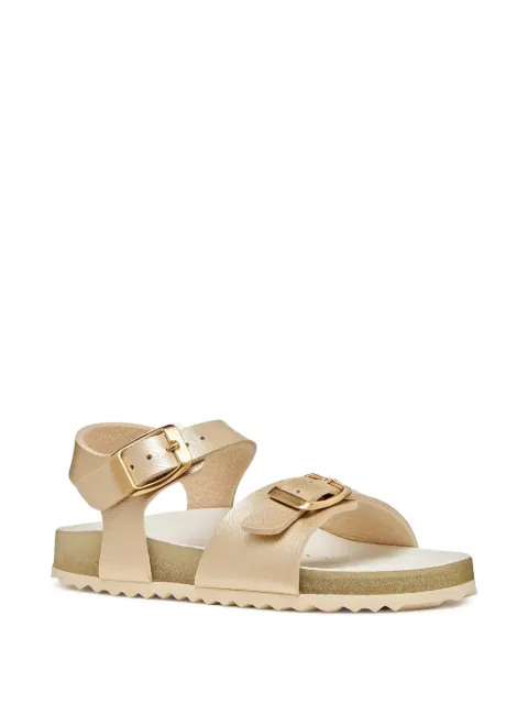Geox Kids sandalias metalizadas con hebilla