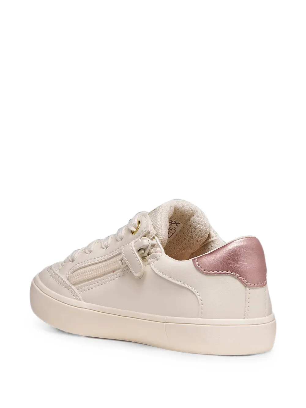 Geox Kids Gisli glitter-panel star-patch sneakers Wit